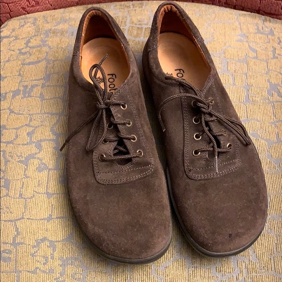 Birkenstock Footprints brown suede oxfords 7/7.5